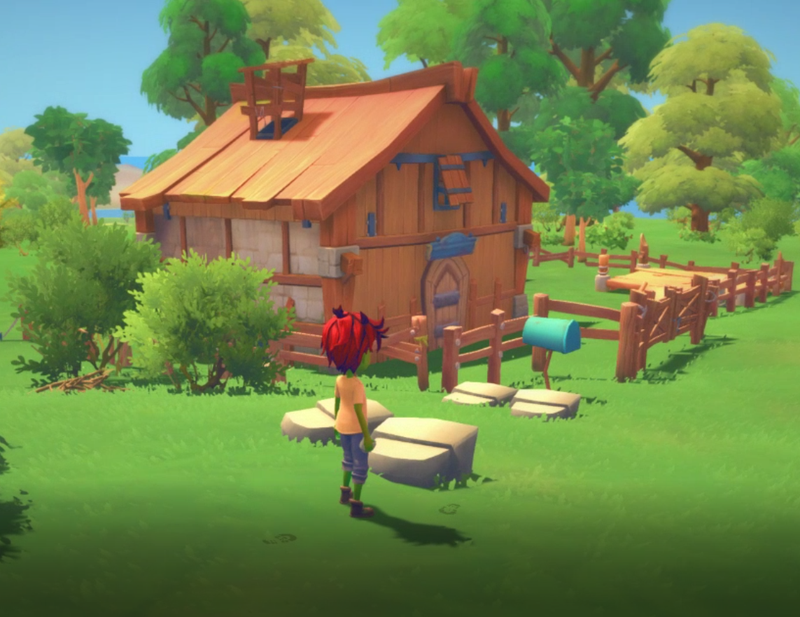 This is your workshop and home. When you first arrive, you’ll need to do some repairs.